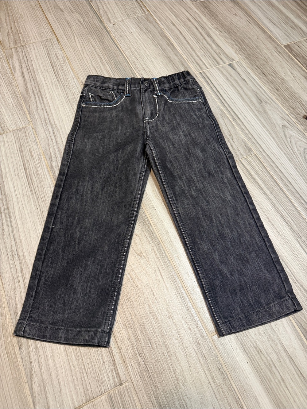 South Pole Boys Black Wash Straight-Leg Jeans